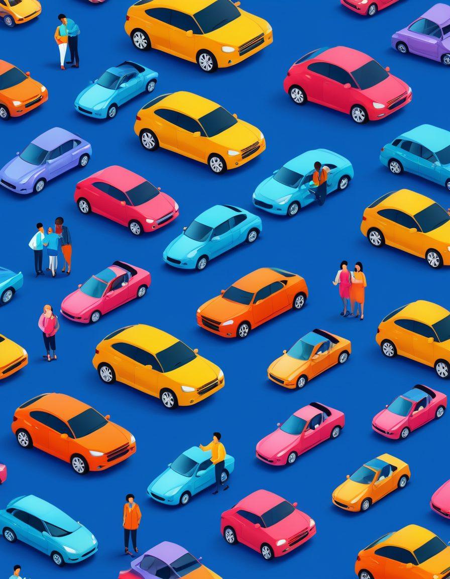 A visually striking infographic showcasing essential tips for updating car insurance coverage, featuring an array of diverse drivers (various ages, genders, ethnicities) discussing their coverage options. Include elements like car illustrations, insurance documents, and icons representing key tips. The background should be clean and modern with a sense of urgency. vibrant colors. 3D style.